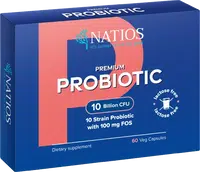 NATIOS Premium Probiotic 10 Billion CFU 60 kapslí