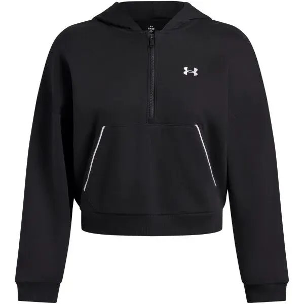 Under Armour RIVAL FLEECE PIPED Dámska mikina, čierna, veľkosť L