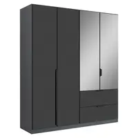 Rauch Möbel ŠATNÍ SKŘÍŇ, šedá, tmavě šedá, 181/210/54 cm