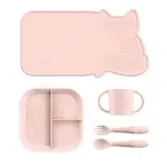 Miniland Dolce Set na kŕmenie pre deti metódou BLW, ružová