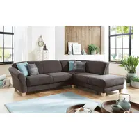 Sit & More ROHOVÁ SEDAČKA, textil, tmavě hnědá