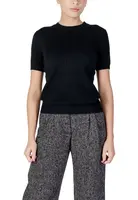 Černý dámský svetr s krátkým rukávem