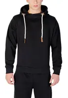 Pánská černá mikina s kapucí