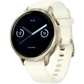 GARMIN Venu 4 se zlatým silikonovým řemínkem 41 mm