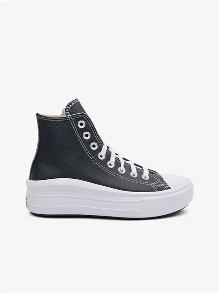Černé dámské kožené kotníkové tenisky Converse Chuck Taylor All Sta - Dámské