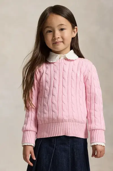 Detský bavlnený sveter Polo Ralph Lauren