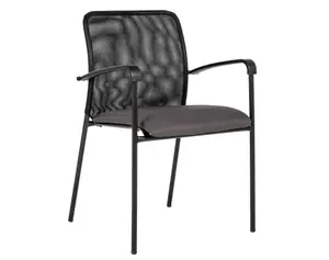Konferenční židle Spider, šedá látka