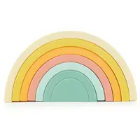 Bieco Silicone Rainbow skladacia dúha 12 m+ Tropical Vibes 6 ks