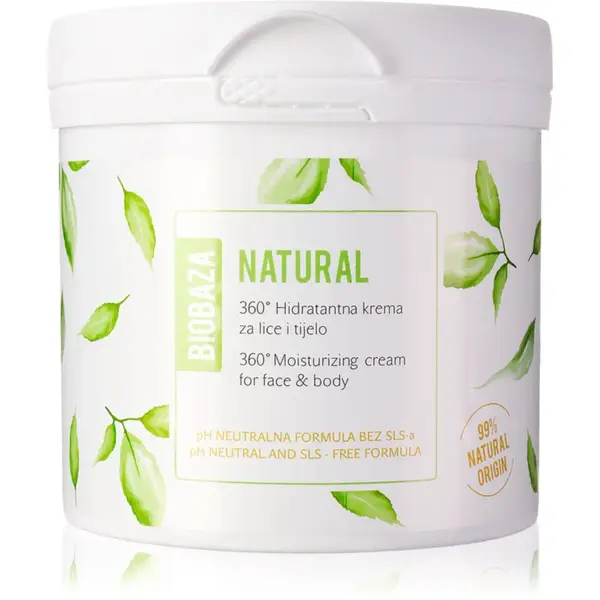 BIOBAZA Natural hydratačný krém na tvár a telo 500 ml