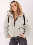 Dámska zimná bunda svetlosivá