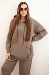 Dámska tepláková súprava s kapucňou