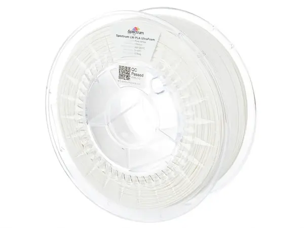 Spectrum 81006 filament, LW-PLA UltraFoam, 1.75mm, PURE WHITE, 0.75kg