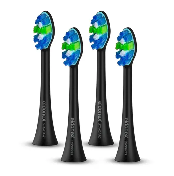 Eldonex SonicPro STANDARD náhradní hlavice 4 ks černé