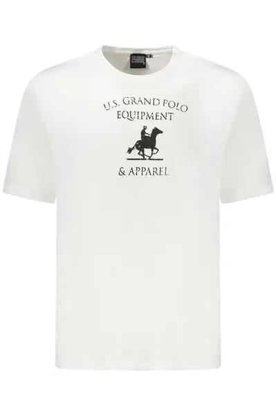 US GRAND POLO SHORT SLEEVE T-SHIRT MEN WHITE