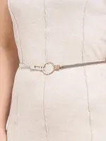 Strieborný kovový opasok Livia Eleganza