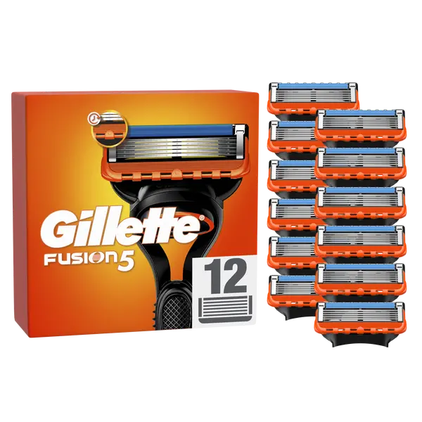 GILLETTE Fusion5 Náhradní holicí hlavice pro muže, 12 ks