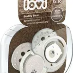 LOVI Dudlík silikonový dynamický Buddy Bear 6-18m 2 ks