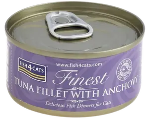 FISH4CATS Konzerva pro kočky Finest tuňák se ančovičkami 70 g