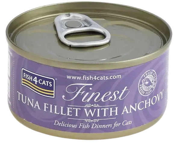FISH4CATS Konzerva pro kočky Finest tuňák se ančovičkami 70 g