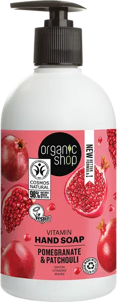 ORGANIC SHOP Vitamínové mýdlo na ruce Granátové jablko a pačuli 500 ml