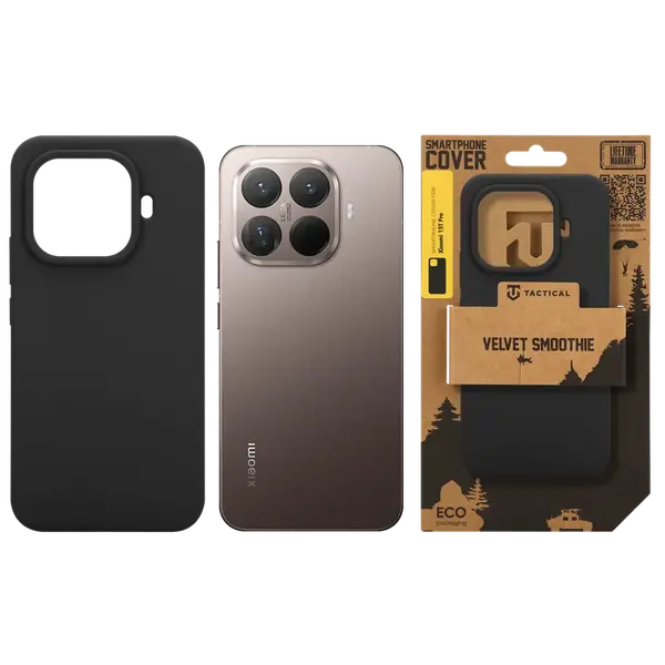 Zadní kryt Tactical Velvet Smoothie pro Xiaomi 15T Pro, asphalt