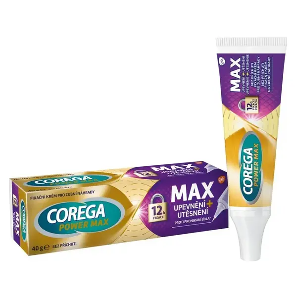 COREGA Power max upevnění + utěsnění fixační krém 40 g