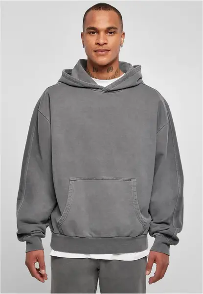Heavy Terry Garment Dye Dark Hooded Shadow