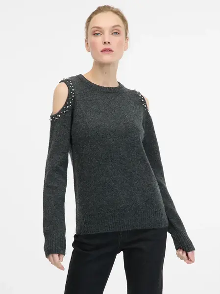 Tmavosivý dámsky sveter ORSAY