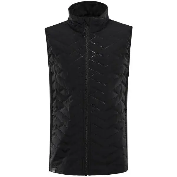 ALPINE PRO BERFO 2 Detská zateplená vesta, čierna, veľkosť 140-146