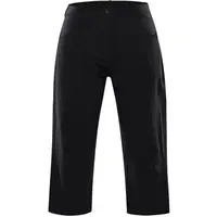 ALPINE PRO WEDERA Dámske softshellové nohavice, čierna, veľkosť
