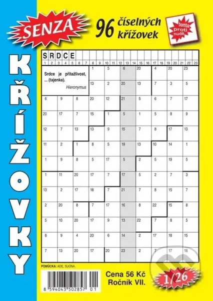 Senza číselné křížovky 1/2026