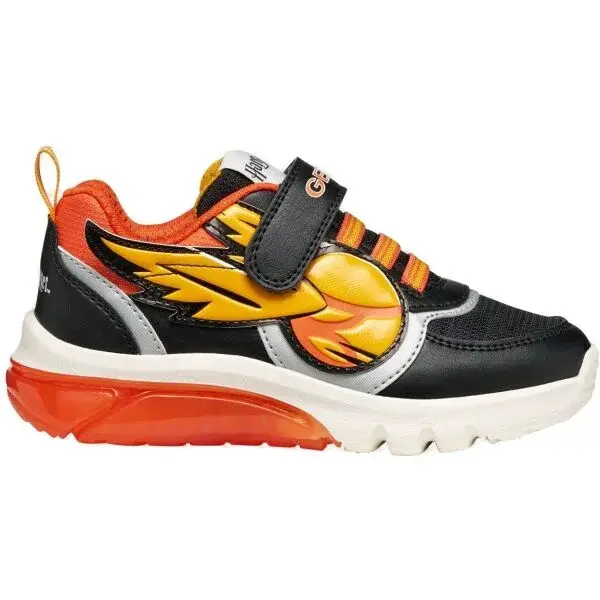 Geox J CIBERDRON Chlapecká volnočasová obuv, černá, velikost