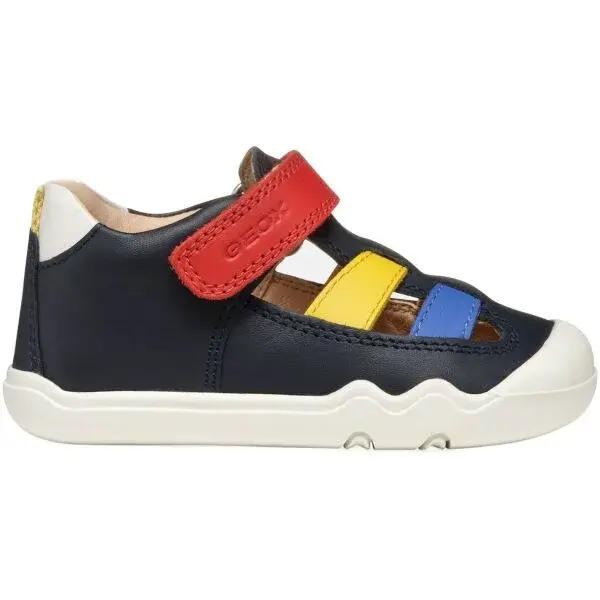 Geox B STEPPIEUP Chlapecká volnočasová obuv, tmavě modrá, velikost