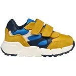 Geox B FLEXYPER MINI Chlapecká volnočasová obuv, žlutá, velikost