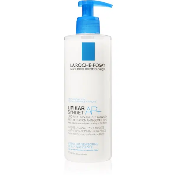 La Roche-Posay Lipikar Syndet AP+ čistiaci krémový gél proti podráždeniu a svrbeniu pokožky 400 ml