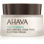 AHAVA Time To Smooth rozjasňujúci nočný krém proti prvým známkam starnutia pleti 50 ml