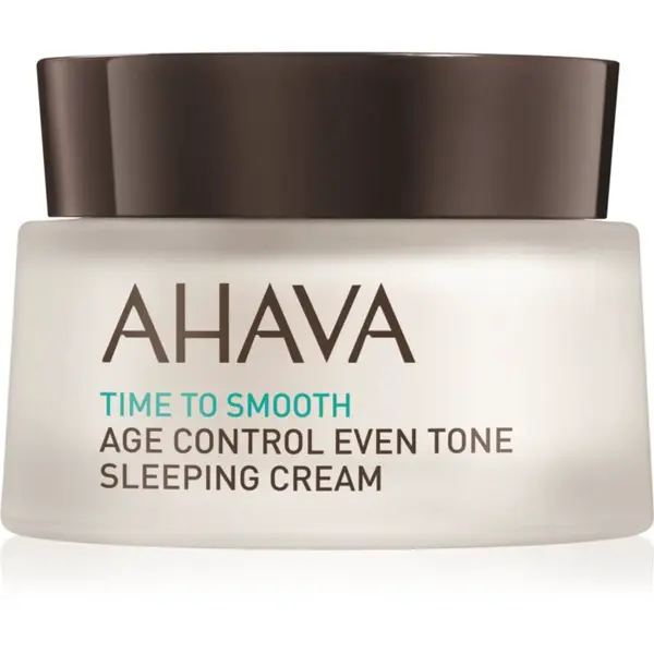 AHAVA Time To Smooth rozjasňujúci nočný krém proti prvým známkam starnutia pleti 50 ml