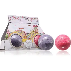 Bohemia Gifts & Cosmetics Jedem Bomby Rozjeď to šumivá guľa do kúpeľa vône Lavender + Rosehip & Rose 2x110 g