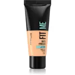 MAYBELLINE NEW YORK Fit Me! Matte+Poreless zmatňujúci make-up pre normálnu až mastnú pleť odtieň 124 Soft Sand 30 ml