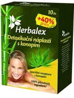 HERBALEX Detoxikačné náplasti s konopou 40% gratis 10 ks