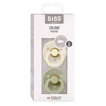 BIBS Colour Cumlíky z prírodného kaučuku, veľkosť 2, Sage/Ivory 2 ks