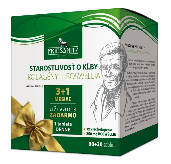 PRIESSNITZ Starostlivosť o kĺby kolagény + Boswélia 120 tabliet