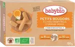 BABYBIO Piškóty s esenciálnym olejom sladkého pomaranča 120 g