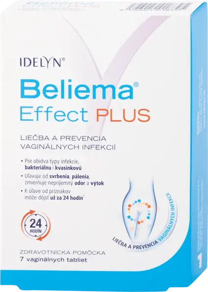 IDELYN BELIEMA Beliema Effect PLUS tablety vaginálne 7 ks