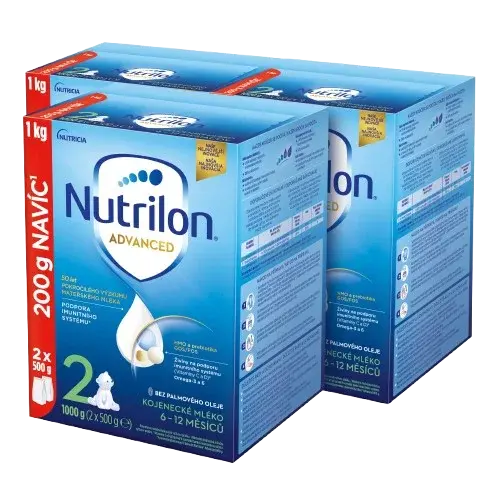 NUTRILON Advanced 2, Pokračovacie dojčenské mlieko 3 x 1000 g