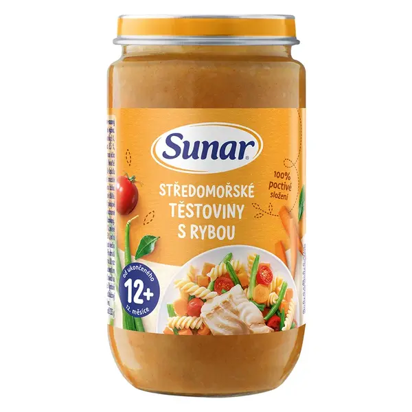 SUNAR Príkrm stredomorskej cestoviny s rybou 12m+, 235 g