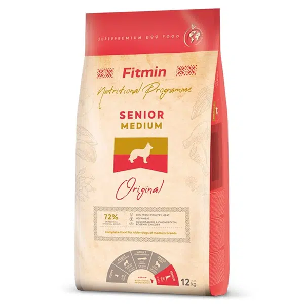 Fitmin Dog Medium Senior 12 kg | Granule pre psov
