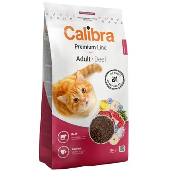 Calibra Cat Premium Line Adult Beef 10 kg | Granule pre mačky