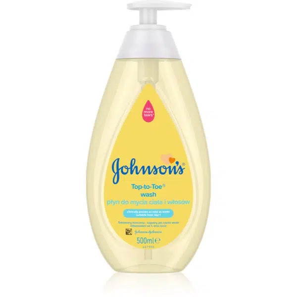 Johnson's® Top-to-Toe umývací gél na telo a vlasy pre deti od narodenia 500 ml