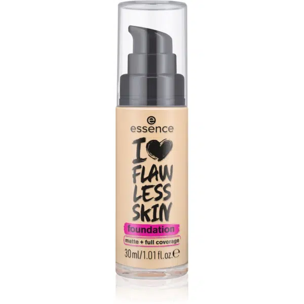 essence I LOVE FLAWLESS SKIN krycí make-up s matným efektom odtieň 30 - Dark Porcelain 30 ml
